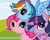 Size: 1000x800 | Tagged: safe, artist:sechst_himmel, pinkie pie, rainbow dash, twilight sparkle, earth pony, pegasus, pony, unicorn, g4, 2012, female, looking at you, mare, trio, unicorn twilight