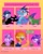 Size: 1200x1488 | Tagged: safe, artist:opossum-stuff, amethyst star, diamond tiara, gummy, pony of shadows, princess ember, sparkler, spitfire, stygian, alligator, dragon, earth pony, pegasus, pony, unicorn, g4, :p, cardboard box, cross-popping veins, cute, dragoness, female, food, gummybetes, male, mare, peanut butter, six fanarts, speech bubble, stallion, sweat, sweatdrop, tongue out