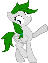 Size: 2154x2784 | Tagged: safe, artist:amberacrylic, oc, oc only, pegasus, pony, derp, female, green mane, high res, mare, simple background, solo, transparent background, vector