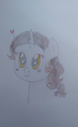 Size: 1291x2097 | Tagged: safe, artist:wrath-marionphauna, oc, oc only, oc:color breezie, pony, bust, heart eyes, solo, traditional art, wingding eyes