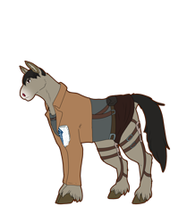 Size: 3600x4300 | Tagged: safe, artist:sashakruchkinatv, earth pony, pony, attack on titan, berthold hoover, male, ponified, simple background, solo, stallion, transparent background