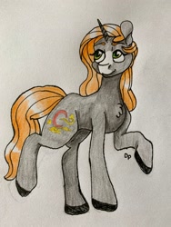 Size: 3024x4032 | Tagged: safe, artist:probablydownpour, oc, oc only, pony, chest fluff, solo, traditional art