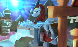 Size: 3300x2000 | Tagged: safe, artist:nixworld, oc, alicorn, kirin, pony, fanfic:questionable ethics, butt, fanfic art, high res, japanese, plot, solo