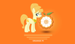 Size: 2600x1540 | Tagged: safe, artist:age3rcm, artist:rainbowplasma, aunt orange, earth pony, pony, g4, my little pony: friendship is magic, the cutie mark chronicles, female, mare, orange pi, vector, wallpaper