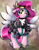 Size: 1664x2132 | Tagged: safe, artist:llametsul, pipp petals, pegasus, pony, g5, my little pony: a new generation, adorapipp, blushing, clothes, colored, covering, cute, dress, female, floppy ears, looking at you, mare, solo, spread wings, unshorn fetlocks, wings
