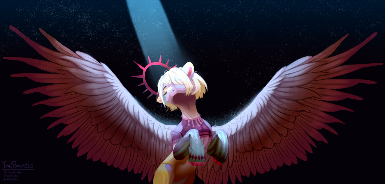 Spreading wings