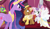 Size: 3840x2250 | Tagged: safe, artist:interstellar-quartz, button mash, sweetie belle, twilight sparkle, alicorn, earth pony, pony, unicorn, g4, my little pony: friendship is magic, the last problem, alicornified, buttoncorn, clothes, concave belly, dress, female, hat, height difference, high res, long mane, magic, male, older, older button mash, older sweetie belle, older twilight, older twilight sparkle (alicorn), physique difference, princess twilight 2.0, race swap, ship:sweetiemash, shipping, slender, straight, suit, sweetiecorn, thin, top hat, twilight sparkle (alicorn), what could possibly go wrong