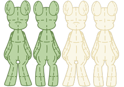 Size: 1700x1200 | Tagged: safe, artist:galeemlightseraphim, oc, oc only, earth pony, semi-anthro, arm hooves, bald, base, bipedal, earth pony oc, mannequin, simple background, transparent background