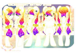 Size: 1600x1130 | Tagged: safe, artist:galeemlightseraphim, oc, oc only, oc:galeem light, pegasus, pony, semi-anthro, arm hooves, bipedal, ethereal mane, eyelashes, female, galaxy mane, pegasus oc, ponified, reference sheet, simple background, super smash bros., super smash bros. ultimate, transparent background