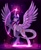 Size: 2179x2632 | Tagged: safe, artist:mscreepyplaguedoctor, twilight sparkle, alicorn, pony, g4, bipedal, curved horn, female, glowing, glowing horn, gritted teeth, high res, horn, leonine tail, magic, mare, solo, tail, twilight sparkle (alicorn)