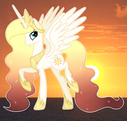 Size: 1280x1220 | Tagged: safe, artist:cindystarlight, oc, oc:sunshine, alicorn, pony, female, mare, solo