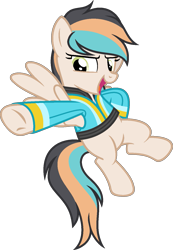 Size: 983x1421 | Tagged: safe, artist:pegasski, oc, oc:seminole wind, pegasus, pony, g4, clothes, female, jacket, mare, simple background, solo, transparent background