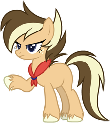 Size: 1024x1139 | Tagged: safe, artist:pegasski, oc, oc only, oc:wild rebel, earth pony, pony, g4, earth pony oc, female, freckles, frown, full body, hooves, mare, outline, raised hoof, show accurate, simple background, solo, standing, tail, transparent background, two toned mane, two toned tail, unshorn fetlocks, white outline