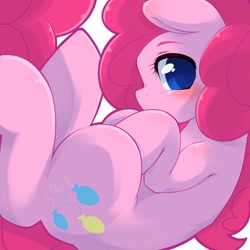 Size: 2048x2048 | Tagged: safe, artist:kurogewapony, pinkie pie, earth pony, pony, g4, blushing, cute, diapinkes, female, high res, looking at you, mare, solo