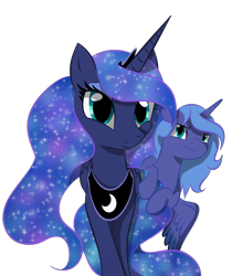 Size: 848x1010 | Tagged: safe, artist:lunarmoonponi, princess luna, alicorn, pony, g4, female, filly, looking at you, simple background, transparent background, woona, younger