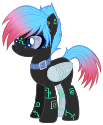 Size: 1322x1596 | Tagged: safe, artist:stormcloud-yt, oc, oc only, pegasus, pony, robot, robot pony, base used, collar, pegasus oc, simple background, smiling, solo, transparent background, wings