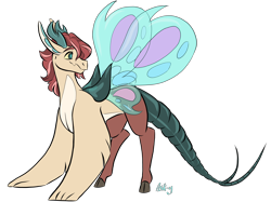 Size: 2732x2048 | Tagged: safe, artist:ask-y, oc, oc only, oc:figment, draconequus, hybrid, draconequus oc, high res, interspecies offspring, looking back, male, offspring, parent:discord, parent:fluttershy, parents:discoshy, simple background, transparent background