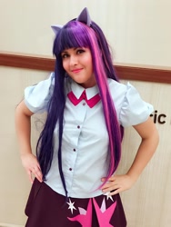 Size: 1440x1920 | Tagged: safe, artist:roxyryoko, twilight sparkle, human, equestria girls, g4, clothes, cosplay, costume, hand on hip, irl, irl human, photo, solo