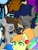 Size: 380x499 | Tagged: safe, artist:lil_vampirecj, derpibooru exclusive, oc, oc only, oc:cj vampire, oc:zephyr star, bat pony, earth pony, pony, 2022 community collab, derpibooru community collaboration, pair, photo