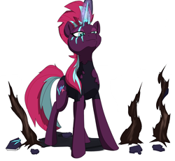 Size: 4572x4228 | Tagged: safe, artist:chedx, tempest shadow, pony, unicorn, comic:the storm kingdom, g4, alternate universe, bad end, cropped, crystal of light, general tempest shadow, horn, solo, tempest gets her horn back, the bad guy wins, vector, victorious villain