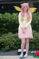 Size: 2592x3888 | Tagged: safe, fluttershy, human, bronycon, bronycon 2014, g4, clothes, cosplay, costume, high res, irl, irl human, photo, solo