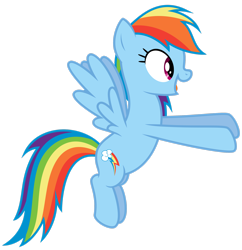 Size: 2408x2491 | Tagged: safe, artist:thatguy1945, rainbow dash, pegasus, pony, g4, female, high res, mare, simple background, solo, transparent background, vector