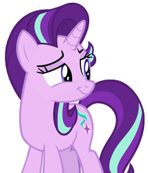 Size: 8463x9900 | Tagged: safe, artist:andoanimalia, starlight glimmer, pony, unicorn, g4, absurd resolution, female, mare, simple background, smiling, smirk, smug, solo, transparent background, vector