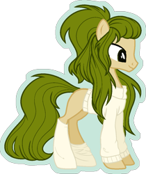 Size: 839x1000 | Tagged: safe, artist:stormcloud-yt, oc, oc only, earth pony, pony, base used, clothes, earth pony oc, simple background, smiling, socks, solo, transparent background