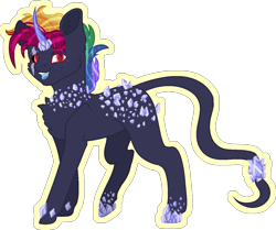 Size: 1265x1058 | Tagged: safe, artist:stormcloud-yt, oc, oc only, pony, unicorn, base used, female, horn, mare, multicolored hair, rainbow hair, simple background, smiling, solo, transparent background, unicorn oc