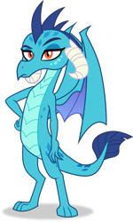 Size: 2000x3339 | Tagged: safe, artist:frownfactory, princess ember, dragon, g4, school daze, dragoness, female, high res, horns, simple background, solo, transparent background, vector, wings