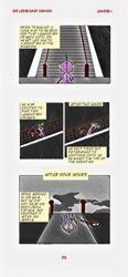 Size: 592x1280 | Tagged: safe, artist:spike-love, spike, dragon, anthro, comic:the legendary dragon story, g4, baby, baby dragon, cloud, comic, dragon kingdom, dropped, journey, mountain, tired, walking