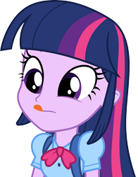 Size: 3000x3834 | Tagged: safe, artist:cloudy glow, twilight sparkle, equestria girls, g4, my little pony equestria girls, :p, high res, simple background, solo, tongue out, transparent background, vector