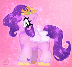 Size: 3213x3000 | Tagged: safe, artist:bunxl, pipp petals, pegasus, pony, g5, adorapipp, beanbrows, cute, eyebrows, female, heart, high res, mare, solo, starry eyes, stars, wingding eyes