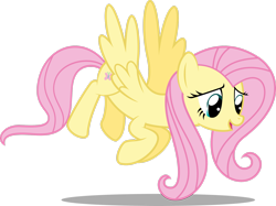 Size: 2832x2118 | Tagged: safe, artist:soren-the-owl, fluttershy, pegasus, pony, g4, female, flying, full body, high res, hooves, mare, open mouth, open smile, shadow, simple background, smiling, solo, spread wings, tail, transparent background, vector, wings