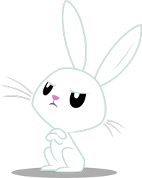 Size: 2192x2736 | Tagged: safe, artist:soren-the-owl, angel bunny, rabbit, g4, animal, crossed arms, high res, shadow, simple background, solo, transparent background, vector