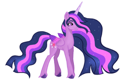 Size: 1280x814 | Tagged: safe, artist:thenightowl69, twilight sparkle, alicorn, pony, g4, g5, the last problem, base used, female, g4 to g5, generation leap, mare, older, older twilight, older twilight sparkle (alicorn), princess twilight 2.0, simple background, solo, twilight sparkle (alicorn), white background