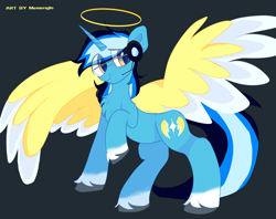 Size: 3688x2928 | Tagged: safe, artist:memengla, oc, oc only, alicorn, pony, chest fluff, halo, high res, solo