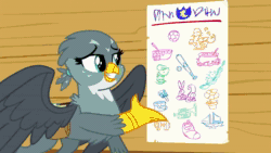 Size: 1920x1080 | Tagged: safe, edit, edited screencap, screencap, apple bloom, gabby, scootaloo, sweetie belle, earth pony, griffon, pegasus, pony, unicorn, g4, season 6, the fault in our cutie marks, animated, apple bloom's bow, bow, clubhouse, crusaders clubhouse, cutie mark crusaders, female, filly, foal, hair bow, open mouth, open smile, singing, smiling, sound, stomping, webm, youtube, youtube link