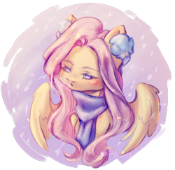 Size: 1954x1900 | Tagged: safe, artist:zefirka, fluttershy, pegasus, pony, g4, clothes, scarf, simple background, solo, transparent background