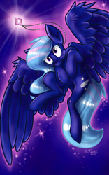 Size: 1200x1920 | Tagged: safe, artist:thyladactyl, oc, oc only, pegasus, pony, female, pegasus oc, solo, spread wings, wings