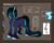 Size: 4500x3600 | Tagged: safe, artist:lin_redliner, artist:lunciakkk, oc, oc:darkness, chest fluff, female, reference sheet, signature, solo, unshorn fetlocks