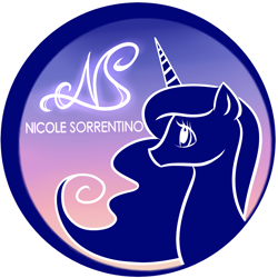 Size: 1074x1074 | Tagged: safe, artist:nemoturunen, princess luna, alicorn, pony, g4, bust, eyelashes, female, mare, solo