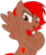 Size: 728x863 | Tagged: artist needed, safe, pegasus, pony, barbie dreamtopia, female, hooves, mare, open mouth, open smile, png, ponified, red mane, red princess, show accurate, simple background, smiling, solo, spread wings, transparent background, wings