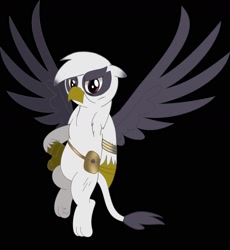 Size: 1628x1768 | Tagged: safe, artist:beesmeliss, oc, oc:gilbert, griffon, black background, male, simple background, solo