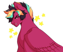 Size: 650x530 | Tagged: safe, artist:delzol, oc, oc only, pegasus, pony, angry, eye scar, male, pegasus oc, scar, simple background, solo, stallion, transparent background, wings