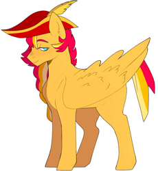 Size: 837x908 | Tagged: safe, artist:delzol, oc, oc only, pegasus, pony, hat, male, pegasus oc, pirate hat, simple background, solo, stallion, white background, wings