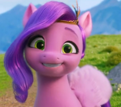 Size: 902x799 | Tagged: safe, screencap, pipp petals, pegasus, pony, g5, my little pony: a new generation, spoiler:my little pony: a new generation, adorapipp, cropped, cute, female, grin, mare, smiling, solo