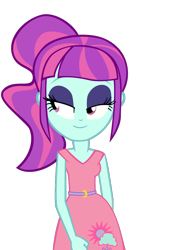 Size: 744x1052 | Tagged: safe, artist:ephemeralpegasus, sunny flare, equestria girls, g4, my little pony equestria girls: friendship games, alternate hairstyle, female, simple background, solo, transparent background, vector