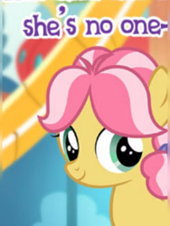 Size: 1920x2560 | Tagged: safe, gameloft, kettle corn, earth pony, pony, g4, female, filly, foal, gameloft shenanigans, meme, solo, wow! glimmer