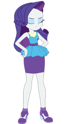 Size: 2128x3869 | Tagged: safe, artist:gmaplay, rarity, equestria girls, g4, happily ever after party, happily ever after party: rarity, my little pony equestria girls: better together, high res, rarity is not amused, rarity peplum dress, simple background, solo, transparent background, unamused